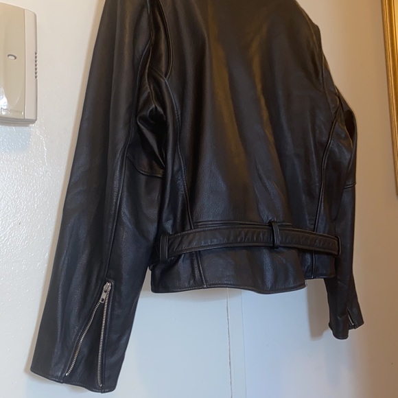 OPENROAD LEATHERS CLASSIC MOTORCYCLE LEATHER JACKET W/ ZIP OUT LINING - Picture 7 of 11